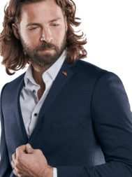 emilio adani Herren voll elastisches Business-Sakko in Saphirblau emilio adani Herren voll elastisches Business-Sakko in Saphirblau