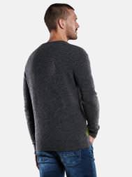 emilio adani Herren Rundhals Pullover in Anthrazit emilio adani Herren Rundhals Pullover in Anthrazit