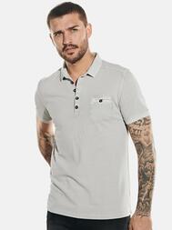 emilio adani Herren Poloshirt in Silbergrau emilio adani Herren Poloshirt in Silbergrau