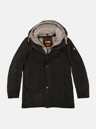 emilio adani Herren Lederparka in Schwarzbraun emilio adani Herren Lederparka in Schwarzbraun