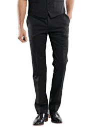 emilio adani Herren Anzughose slim fit in Schwarz emilio adani Herren Anzughose slim fit in Schwarz