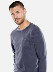 emilio adani Herren Rundhals Shirt in Saphirblau emilio adani Herren Rundhals Shirt in Saphirblau