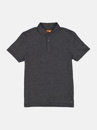 emilio adani Herren Polo-Shirt gemustert in Anthrazit emilio adani Herren Polo-Shirt gemustert in Anthrazit