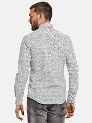 emilio adani Herren Modisches Langarmhemd mit Fancy-Allover-Print in Schwarz emilio adani Herren Modisches Langarmhemd mit Fancy-Allover-Print in Schwarz