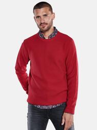 emilio adani Herren Rundhals Pullover in Feuerrot emilio adani Herren Rundhals Pullover in Feuerrot