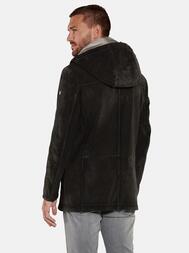 emilio adani Herren Lederparka in Schwarzbraun emilio adani Herren Lederparka in Schwarzbraun