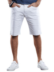 emilio adani Weiße Denim Short mit modischen Destroys emilio adani Weiße Denim Short mit modischen Destroys