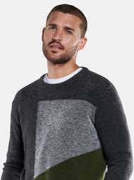 emilio adani Herren Rundhals Pullover in Anthrazit emilio adani Herren Rundhals Pullover in Anthrazit