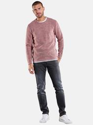 emilio adani Herren Rundhals Pullover in Feuerrot emilio adani Herren Rundhals Pullover in Feuerrot