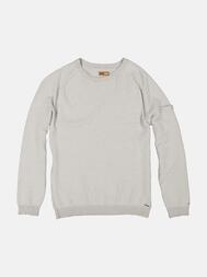 emilio adani Herren Pullover strukturiert in Hellgrau emilio adani Herren Pullover strukturiert in Hellgrau