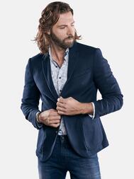 emilio adani Herren Casual Sakko in 3D Optik in Saphirblau emilio adani Herren Casual Sakko in 3D Optik in Saphirblau