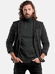 emilio adani Herren Freizeit-Sakko slim fit in Schwarz emilio adani Herren Freizeit-Sakko slim fit in Schwarz