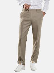 emilio adani Herren Anzug-Hose slim fit in Braunbeige emilio adani Herren Anzug-Hose slim fit in Braunbeige
