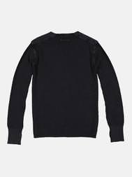 emilio adani Herren Rundhals Pullover in Saphirblau emilio adani Herren Rundhals Pullover in Saphirblau