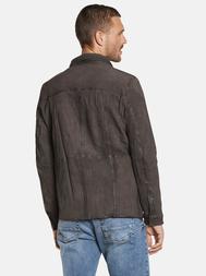 emilio adani Herren Lederjacke slim fit in Dunkelbraun emilio adani Herren Lederjacke slim fit in Dunkelbraun