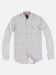 emilio adani Herren Modisches Langarmhemd mit Fancy-Allover-Print in Schwarz emilio adani Herren Modisches Langarmhemd mit Fancy-Allover-Print in Schwarz