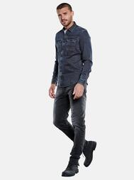 emilio adani Herren Hemd uni in Saphirblau emilio adani Herren Hemd uni in Saphirblau