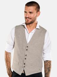 emilio adani Herren Sakkoweste in Beige emilio adani Herren Sakkoweste in Beige