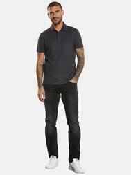 emilio adani Herren Polo-Shirt gemustert in Anthrazit emilio adani Herren Polo-Shirt gemustert in Anthrazit