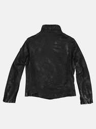 emilio adani Herren Lederjacke in Schwarz emilio adani Herren Lederjacke in Schwarz