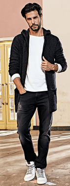 emilio adani Männer Outfit "Trendhighlight Strick" emilio adani Männer Outfit "Trendhighlight Strick"