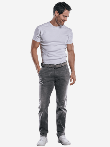 engbers Elastische Jeans im Chino Style mit sportiven Steppnähten engbers Elastische Jeans im Chino Style mit sportiven Steppnähten