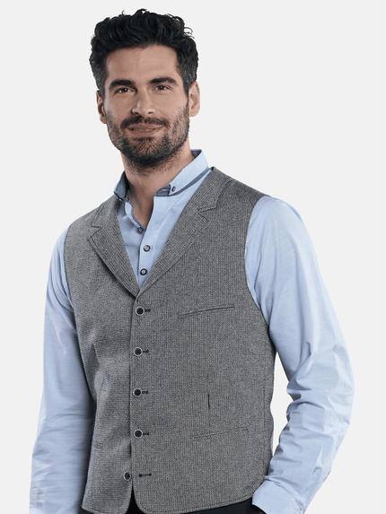 engbers Sakko-Weste mit dezentem Minimalmuster engbers Sakko-Weste mit dezentem Minimalmuster
