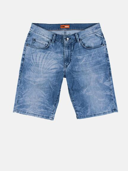 emilio adani Modische Denim Shorts mit coolem Laserprint emilio adani Modische Denim Shorts mit coolem Laserprint
