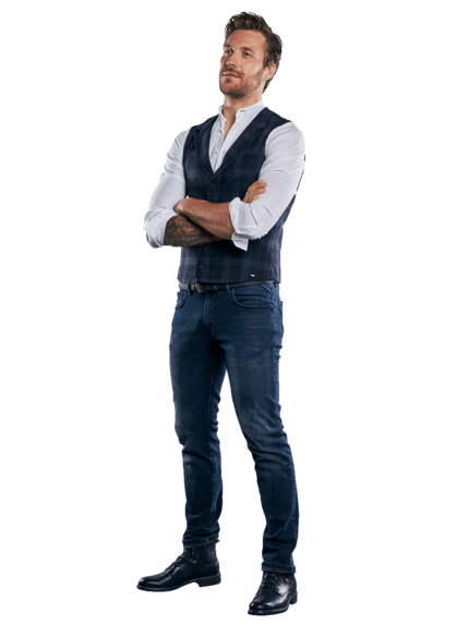 emilio adani Herren Sakkoweste mit Reverskragen in Saphirblau emilio adani Herren Sakkoweste mit Reverskragen in Saphirblau
