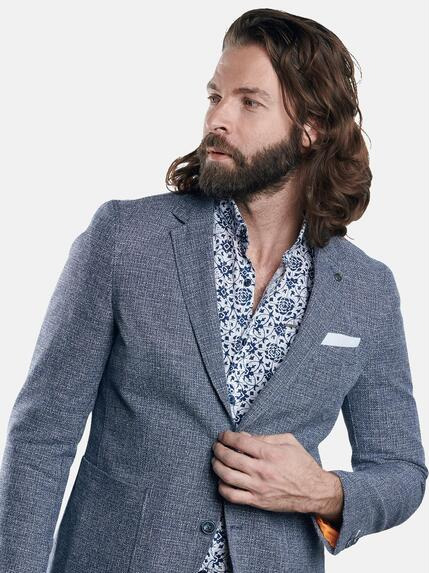 emilio adani Herren Sakko mit feiner Struktur in Brilliantblau emilio adani Herren Sakko mit feiner Struktur in Brilliantblau