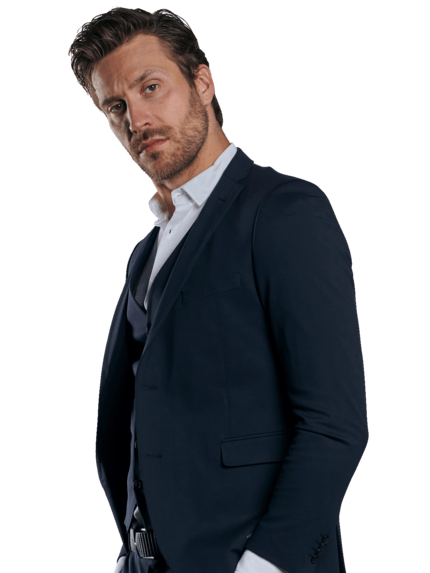 emilio adani Herren Anzugsakko slim fit in Saphirblau emilio adani Herren Anzugsakko slim fit in Saphirblau