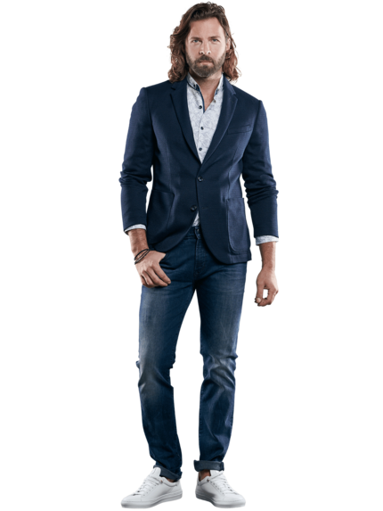 emilio adani Herren Casual Sakko in 3D Optik in Saphirblau emilio adani Herren Casual Sakko in 3D Optik in Saphirblau