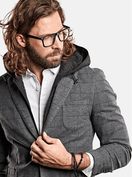 emilio adani Herren Freizeit-Sakko slim fit in Anthrazit emilio adani Herren Freizeit-Sakko slim fit in Anthrazit