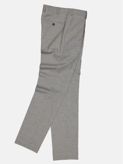 emilio adani Herren Anzug-Hose dezent kariert in Silbergrau emilio adani Herren Anzug-Hose dezent kariert in Silbergrau