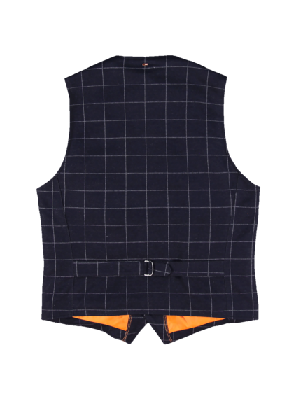 emilio adani Herren Sakkoweste mit Gitternetzkaro in Schwarz emilio adani Herren Sakkoweste mit Gitternetzkaro in Schwarz