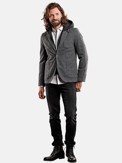 emilio adani Herren Freizeit-Sakko slim fit in Anthrazit emilio adani Herren Freizeit-Sakko slim fit in Anthrazit