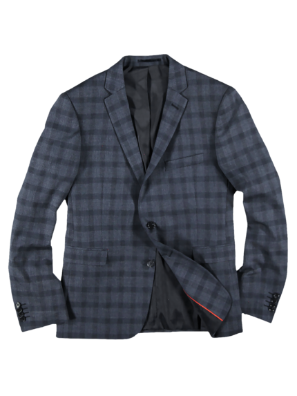 emilio adani Herren Anzugsakko mit Karomuster in Marineblau emilio adani Herren Anzugsakko mit Karomuster in Marineblau