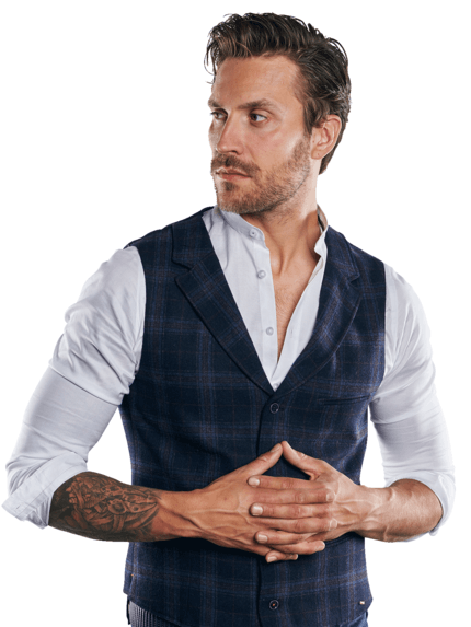 emilio adani Herren Sakkoweste mit Reverskragen in Saphirblau emilio adani Herren Sakkoweste mit Reverskragen in Saphirblau