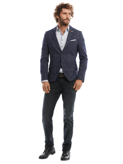 emilio adani Herren Freizeit-Sakko slim fit in Saphirblau emilio adani Herren Freizeit-Sakko slim fit in Saphirblau