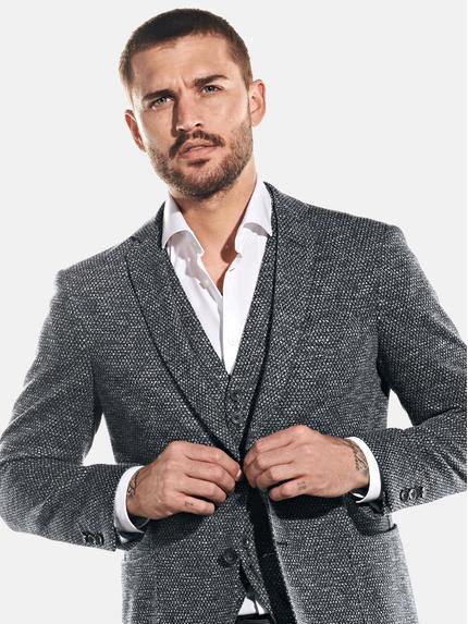 emilio adani Herren Jersey-Sakko in Indigoblau emilio adani Herren Jersey-Sakko in Indigoblau