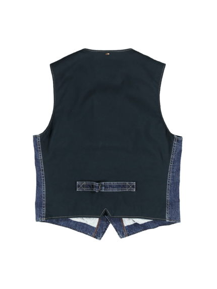 emilio adani Herren Denim Sakkoweste in Indigoblau emilio adani Herren Denim Sakkoweste in Indigoblau