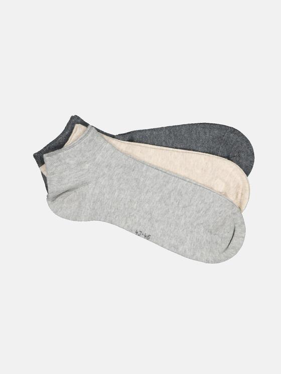 emilio adani Herren Sneakersocken in Silbergrau emilio adani Herren Sneakersocken in Silbergrau