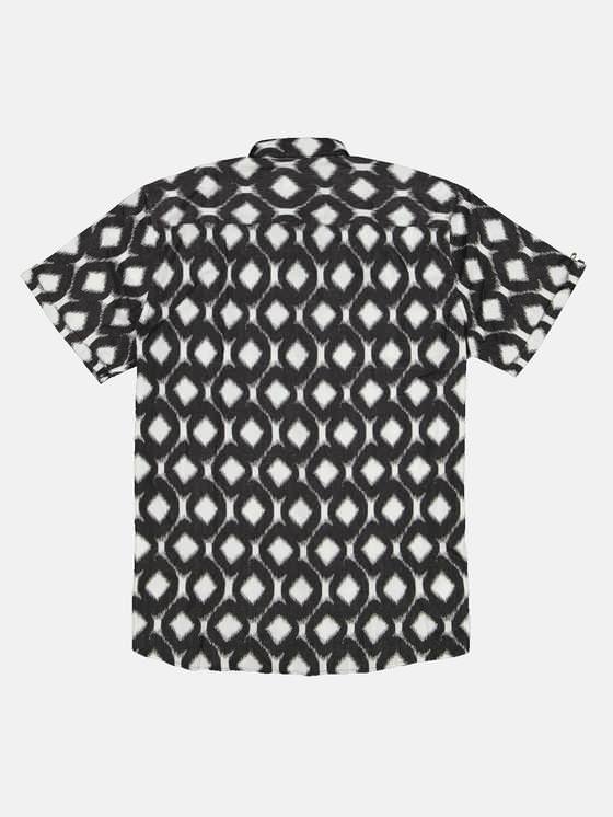 emilio adani Kurzarm-Hemd mit All-Over-Print emilio adani Kurzarm-Hemd mit All-Over-Print