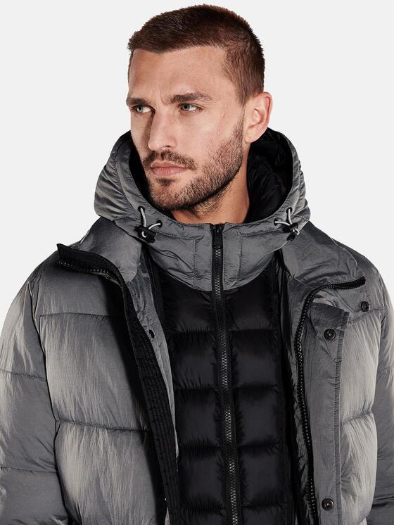 emilio adani Herren Mantel in Grau emilio adani Herren Mantel in Grau