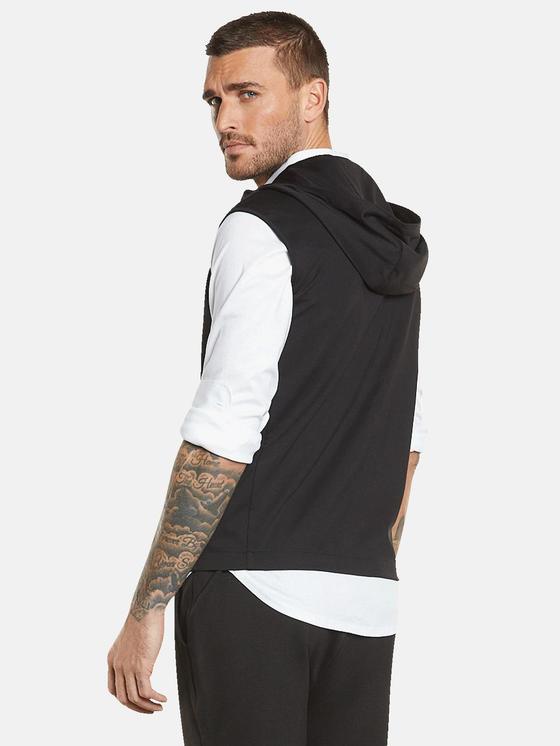 emilio adani Herren Sakko-Weste mit Zipper in Schwarz emilio adani Herren Sakko-Weste mit Zipper in Schwarz