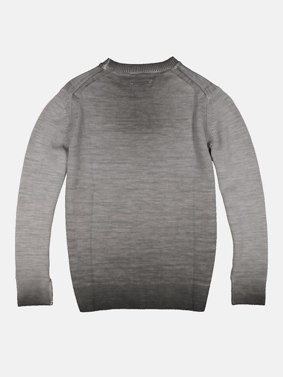 emilio adani Herren Rundhals Pullover in Kieselgrau emilio adani Herren Rundhals Pullover in Kieselgrau