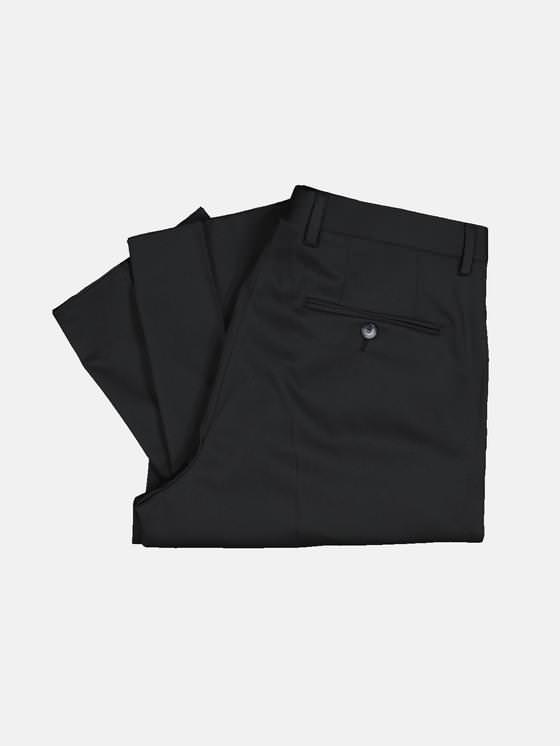 emilio adani Herren Anzughose mit dezenter Struktur in Schwarz emilio adani Herren Anzughose mit dezenter Struktur in Schwarz