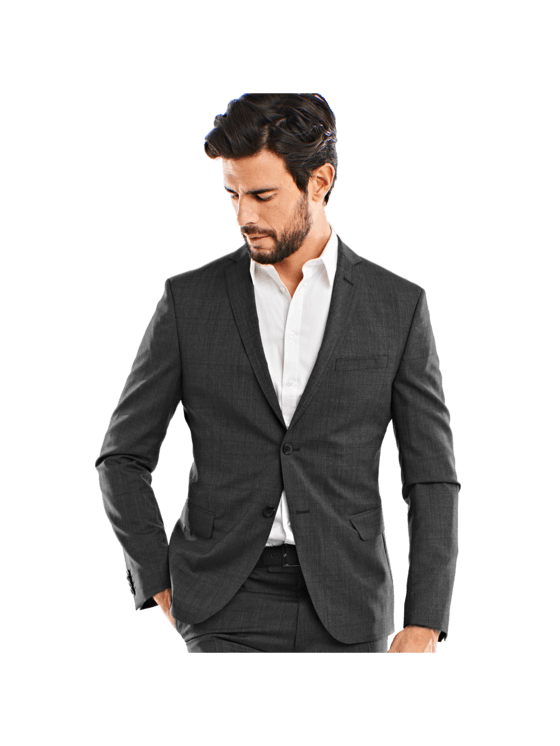 emilio adani Herren Anzugsakko slim fit in Anthrazit emilio adani Herren Anzugsakko slim fit in Anthrazit