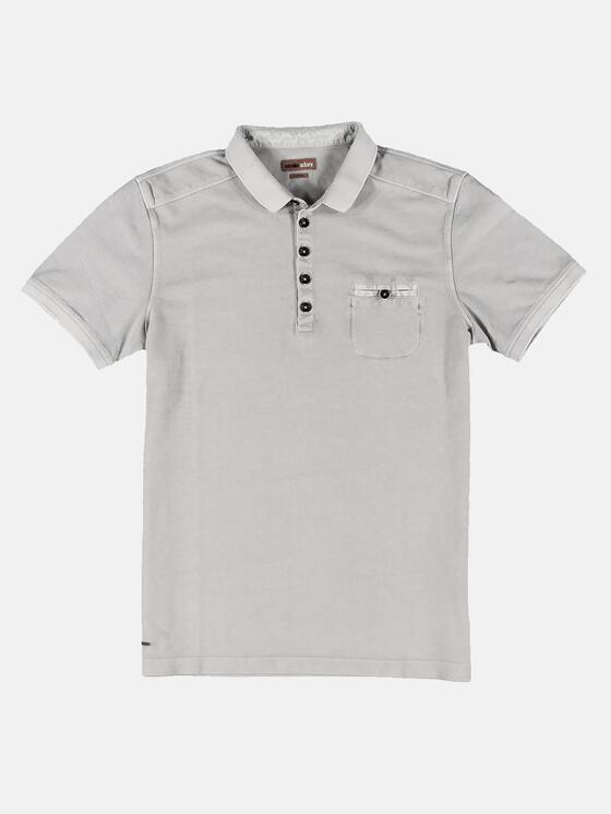 emilio adani Herren Poloshirt in Silbergrau emilio adani Herren Poloshirt in Silbergrau