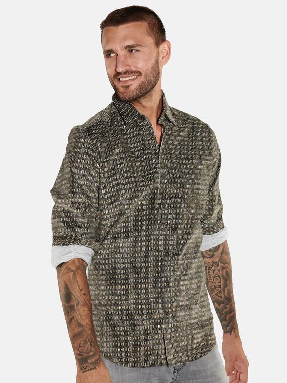 emilio adani Herren Hemd langarm in Khaki emilio adani Herren Hemd langarm in Khaki